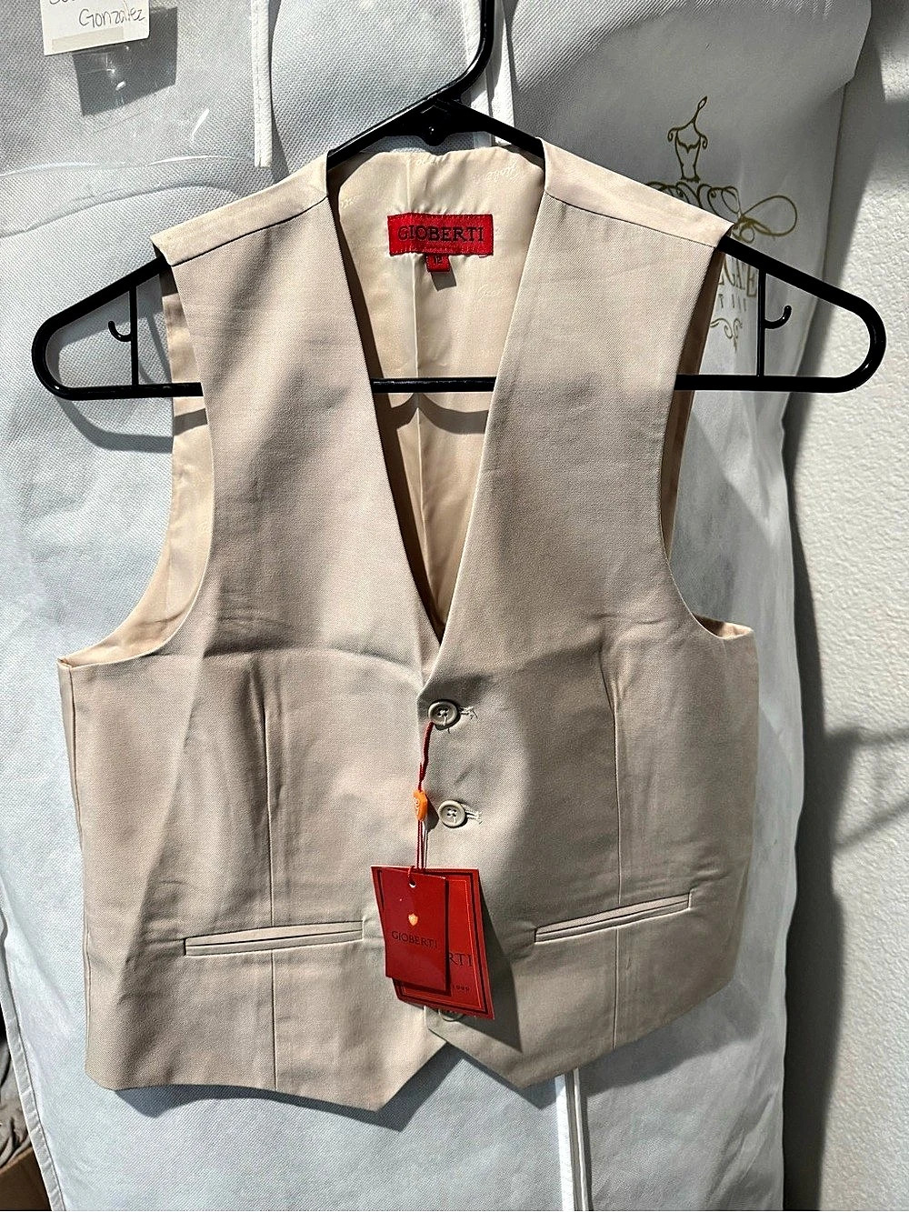 Gioberti boys Vest Beige Size 12 NWT